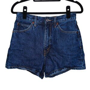 RE/DONE The Midi High Rise Denim Jean Shorts Jorts XS Small EUC